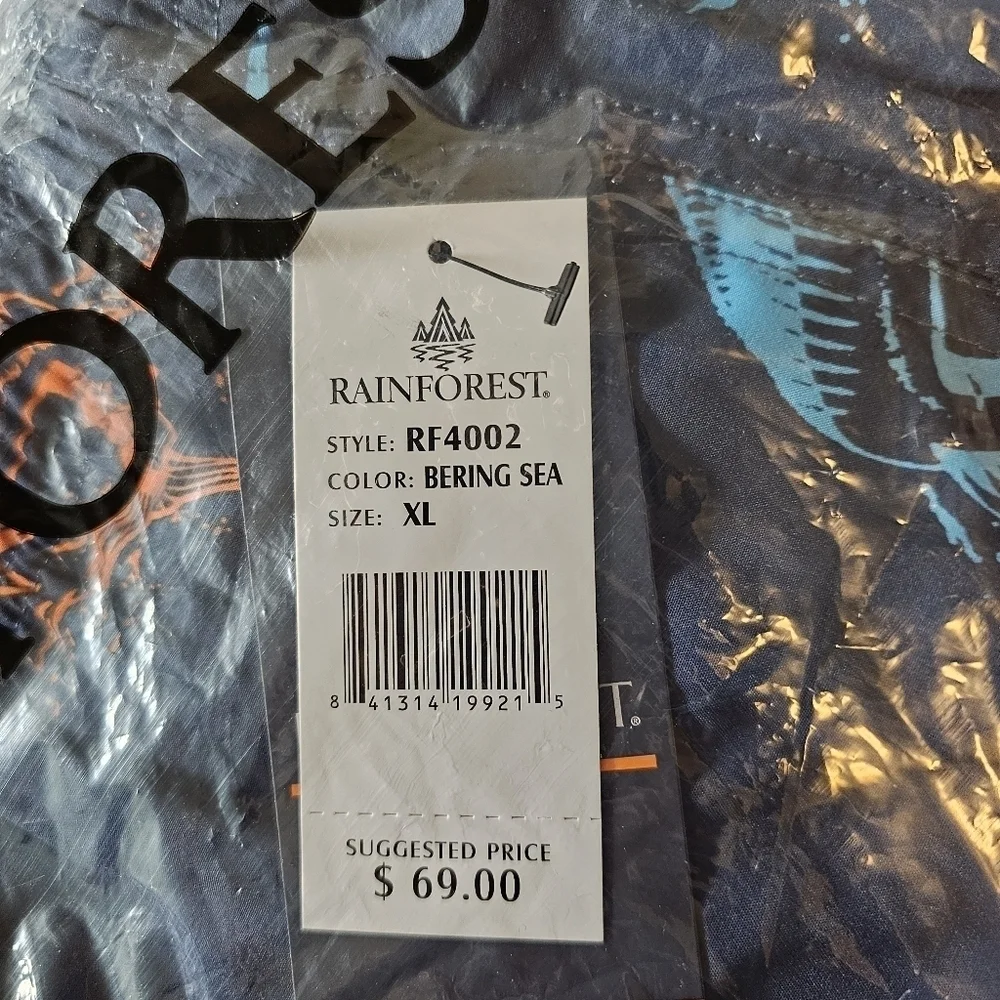 Rainforest Men's Catch Quick Dry Swim Trunks, Swordfish Navy Bering Sea